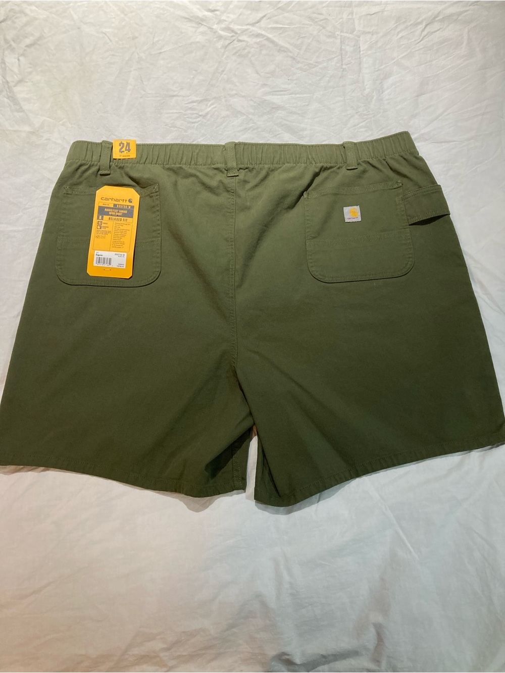 Carhartt Rugged Flex Canvas Work Shorts, Women’s size 24, NWT!